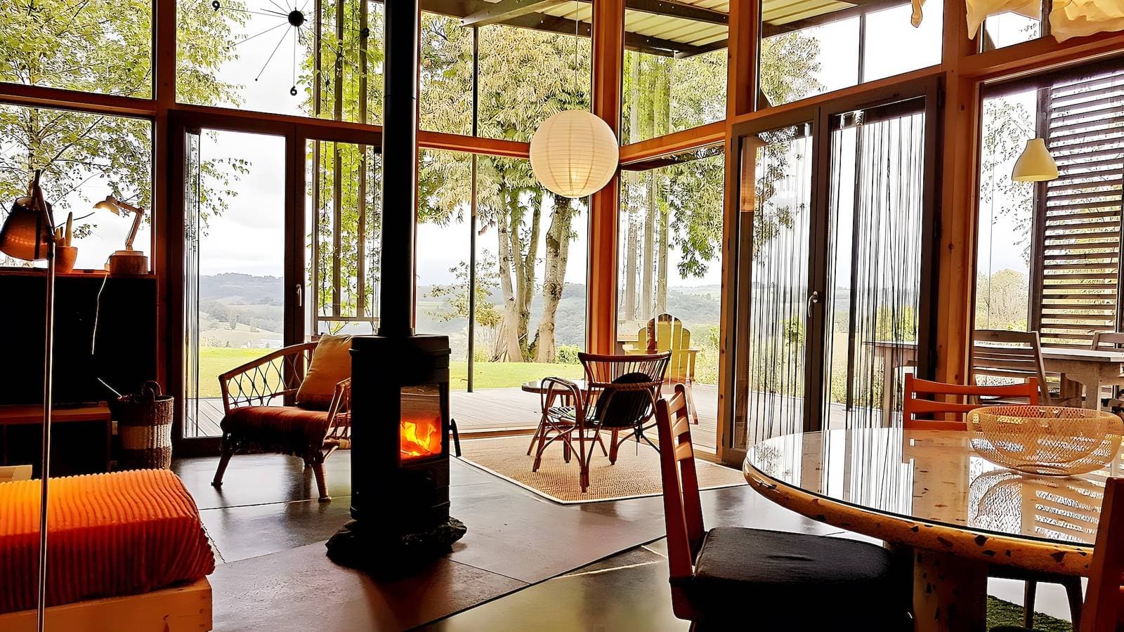 Foto 4 von 16: Gîte Dilos – Ferienhaus in Gan mit Bergblick und Garten