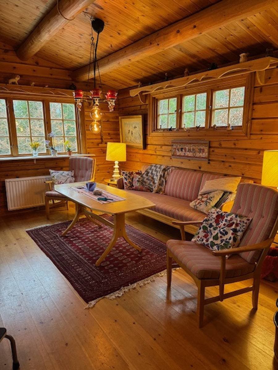 Foto 5 von 16: Schöne Ferienhaus-Blockhütte zwischen den See Bolmen und Unnen mit eigenem Boot