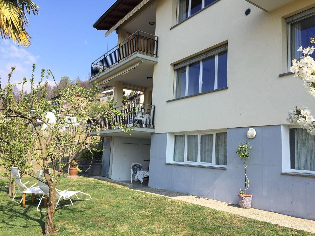 Foto 13 von 31: Ferienwohnung mit Blick in die Natur und auf den Maggiafluss.