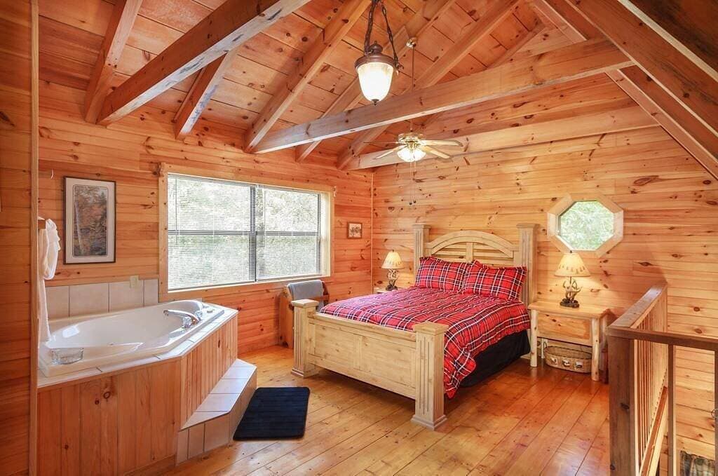 Foto 4 von 9: Private Log Cabin - Nächster Trout Stream - Fischen Auf Eigentum