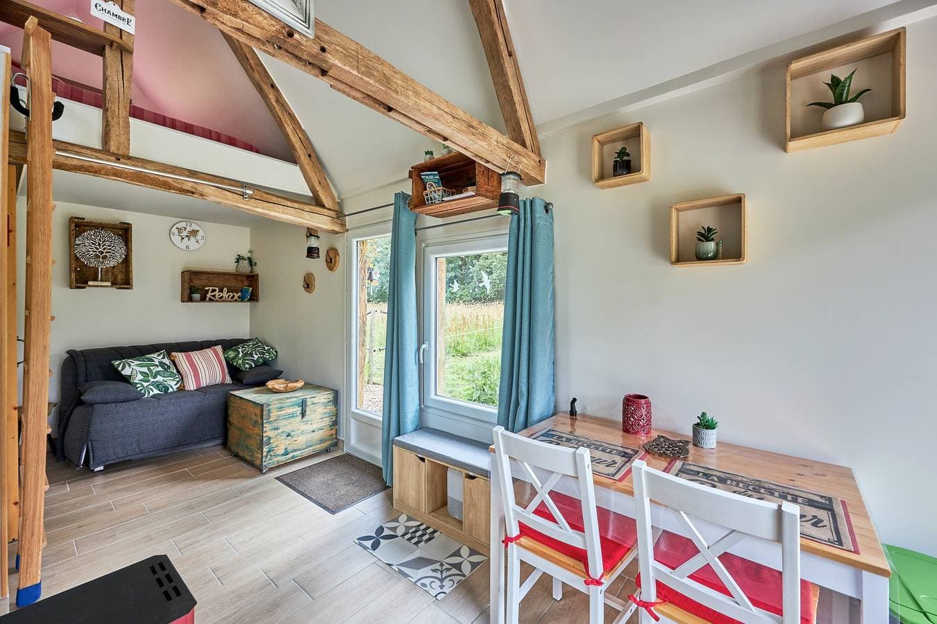 Foto 7 von 10: Kleine Unterkunft „Le chouette insolite“ mit privatem Garten und nordischem Bad