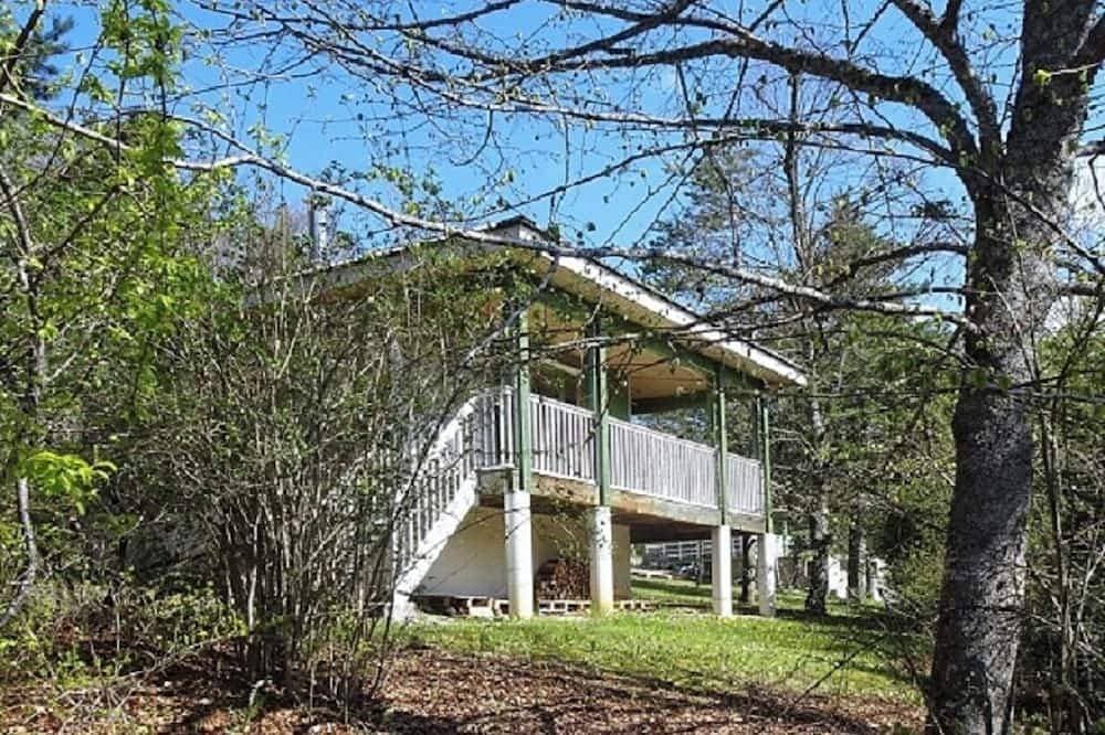 Foto 5 von 8: Chalet in a quiet wooded area 10 minutes from the village. Mountain view