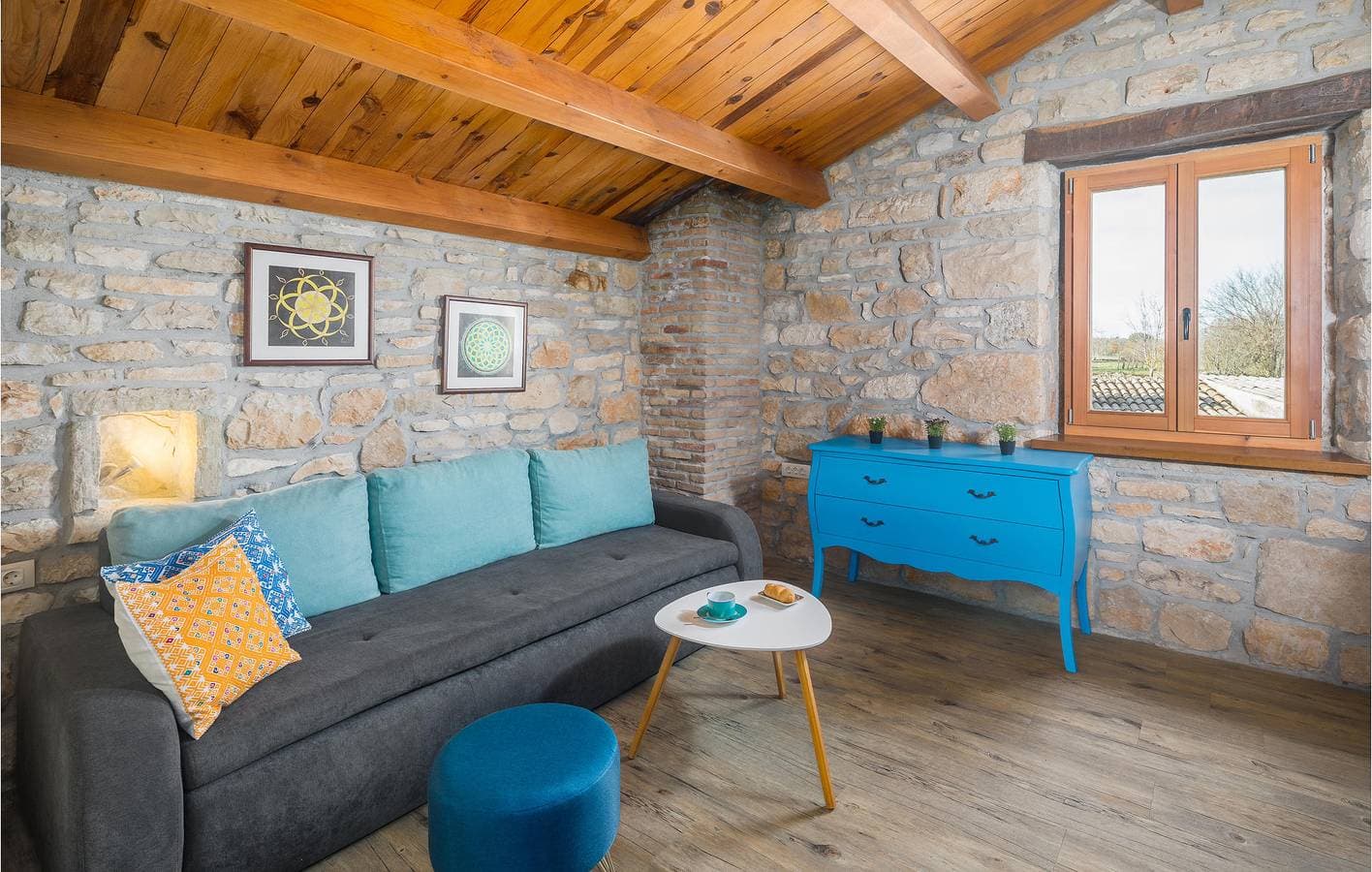 Foto 7 von 39: Ferienwohnung mit Panoramablick, WLAN, Terrasse und Parkplatz in der Nähe von Barban