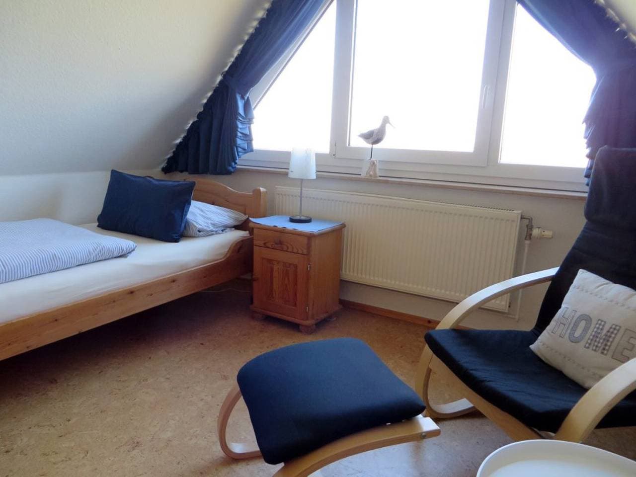 Foto 11 von 24: Ferienwohnung Austernfischer mit Gemeinschaftsgarten, Balkon und WLAN