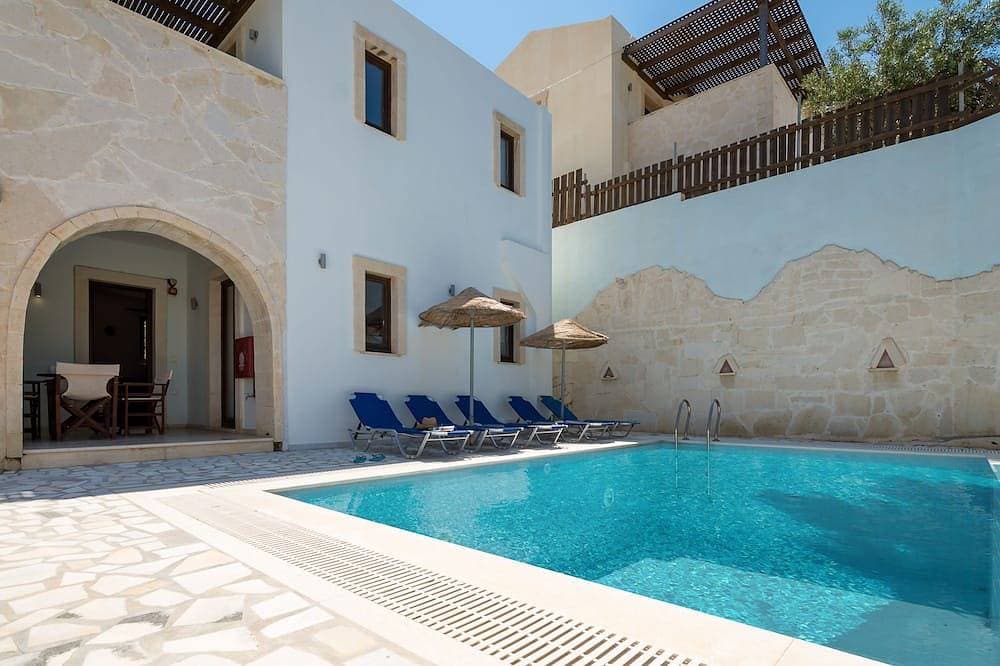 Foto 12 von 19: Makrigialos: Athena Villa mit 3 Schlafzimmern, private Pool, Meerblick, Wifi