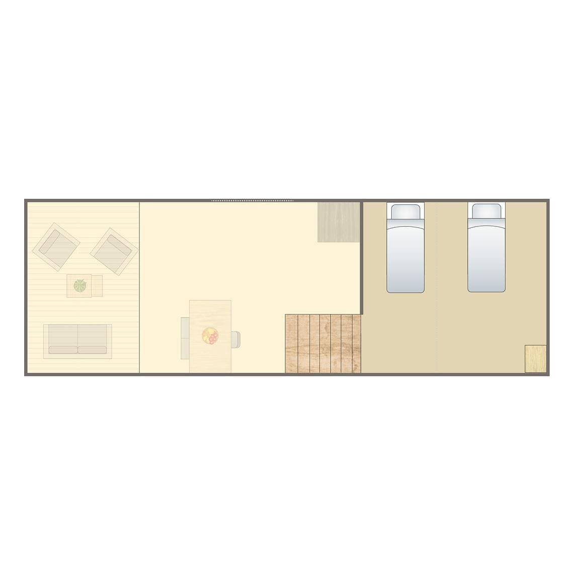 Foto 11 von 19: Bungalow für 2 Personen mit Sauna