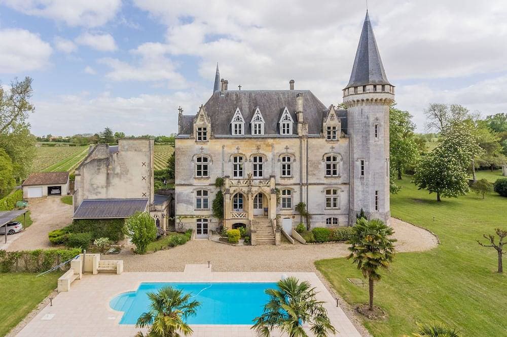 Fairytale Chateau with pool surrounded by vineyard and parc 1