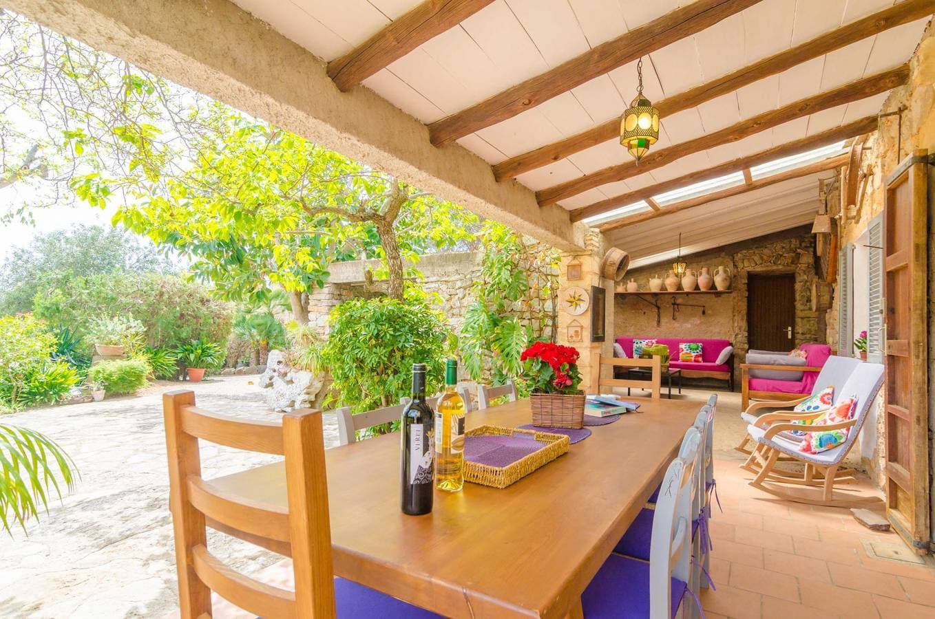 Foto 8 von 54: Es Rafal De Baix - Ferienhaus mit Blick auf die Berge in son Servera. WiFi gratis