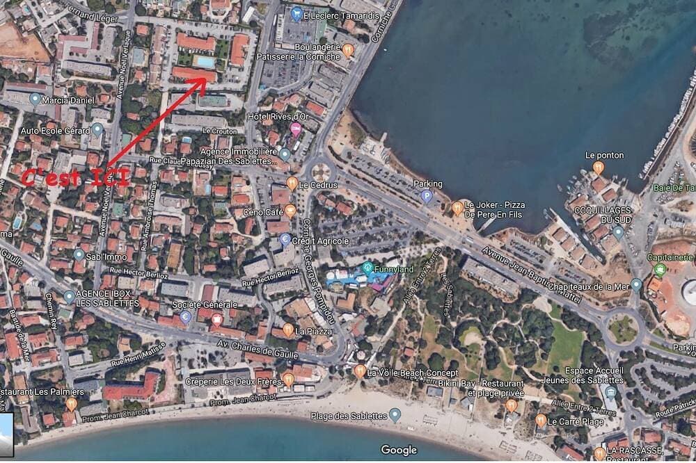 Foto 12 von 27: Air-conditioned T2 apartment 5 minutes' walk from Les Sablettes beach