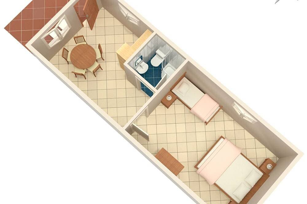 Foto 10 von 16: 1-Zimmer-Ferienwohnung mit Terrasse und Meerblick Vrbnik, Krk
