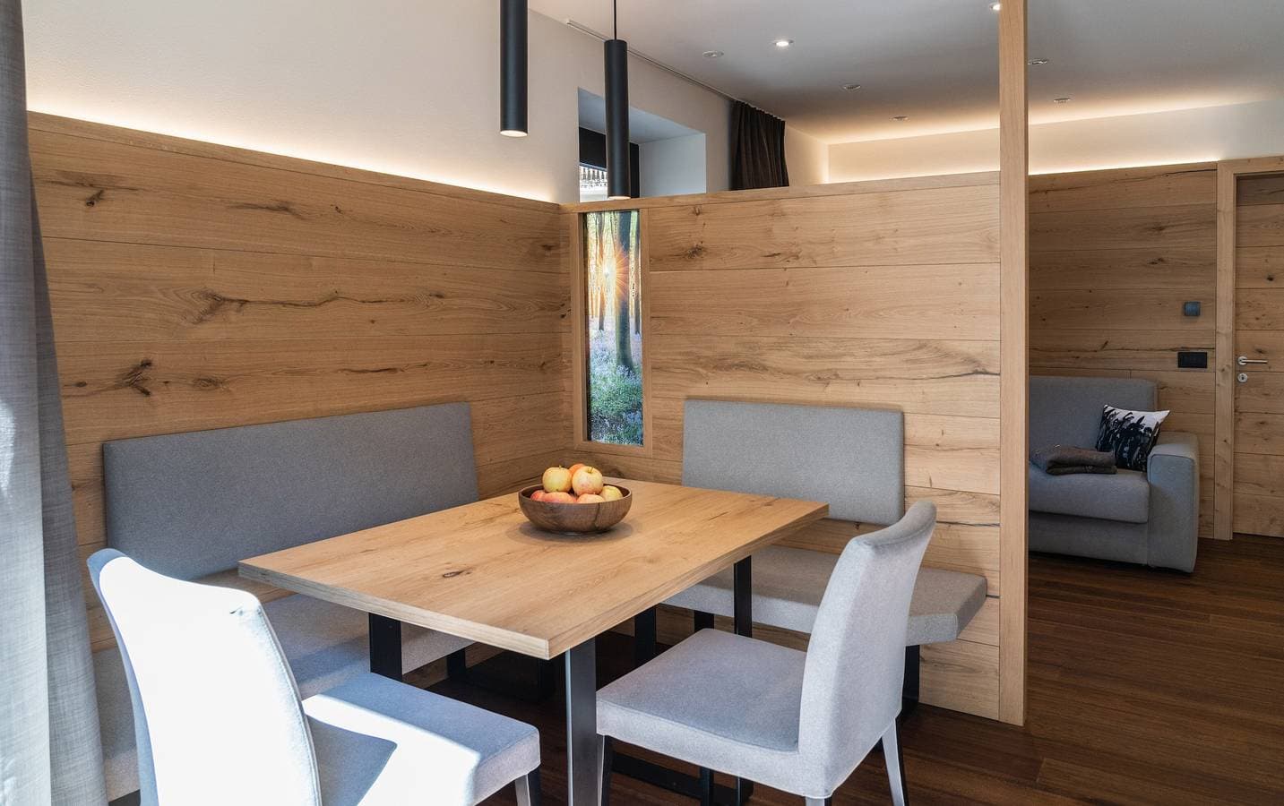 Foto 4 von 26: Brandneue Ferienwohnungen "Seceda - Montblanc" mit WLAN, Terrasse und Garten