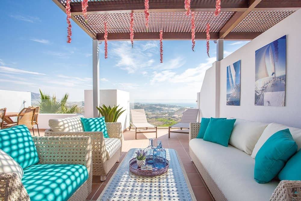 Neue 2 Br / 2 Bad Reihenhaus Apt Cala de Mijas mit Blick auf Golf, Berge und Meer 1