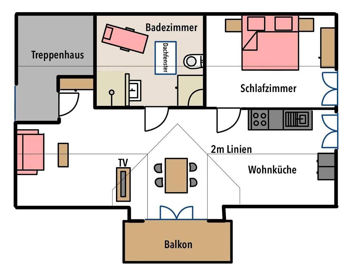 Foto 3 von 18: One-Bedroom Apartment with Balcony and Mountain View
