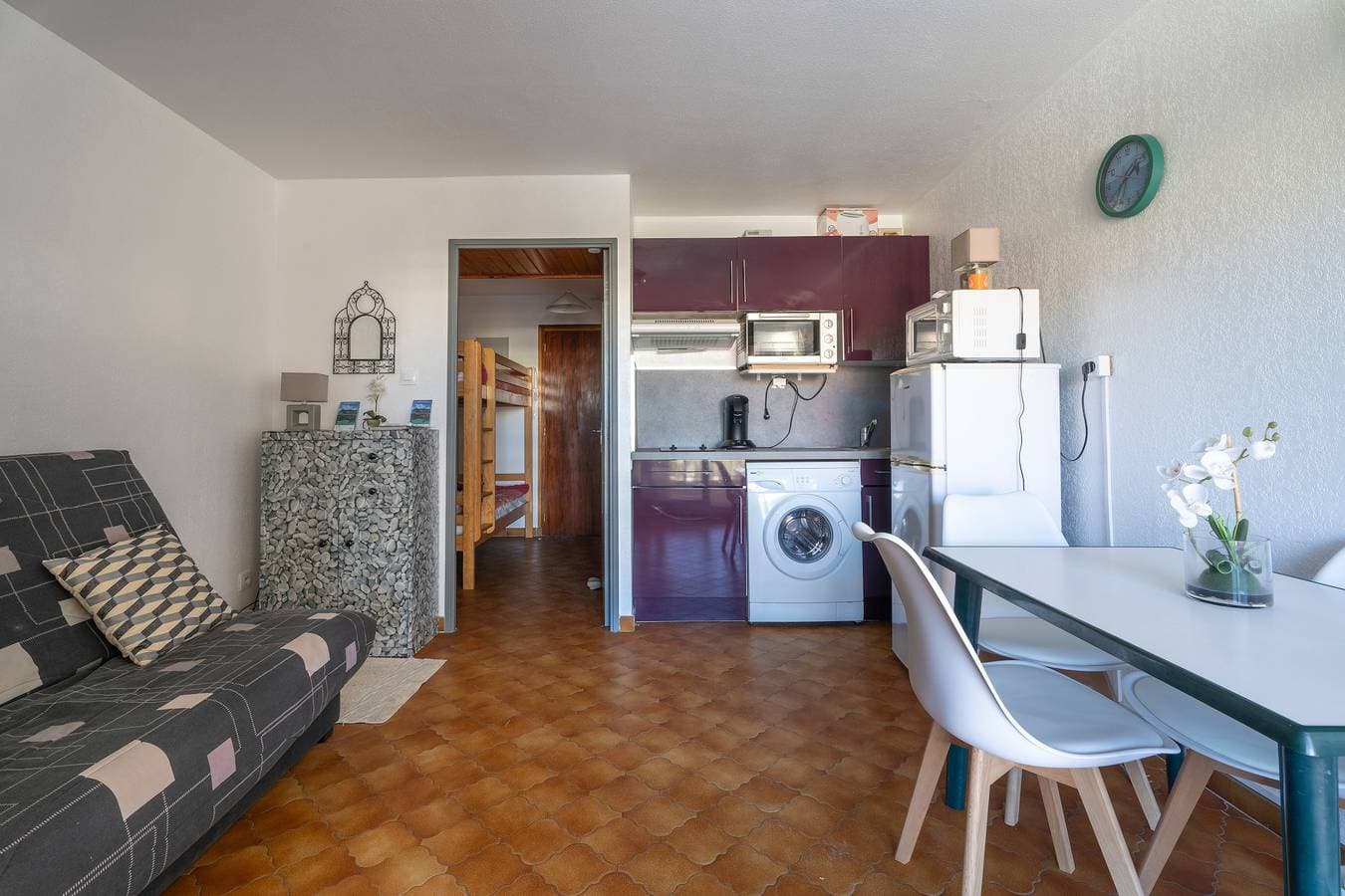 Foto 10 von 21: Studio für 4 Personen mit Balkon, 10 Minuten vom Strand entfernt, im Herzen des Dorfes