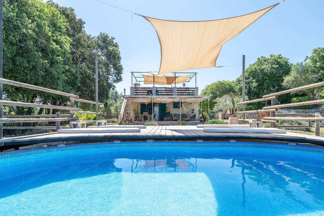 Foto 2 von 27: Ferienhaus 'Son Aloui' mit Bergblick, Gemeinschaftspool und WLAN