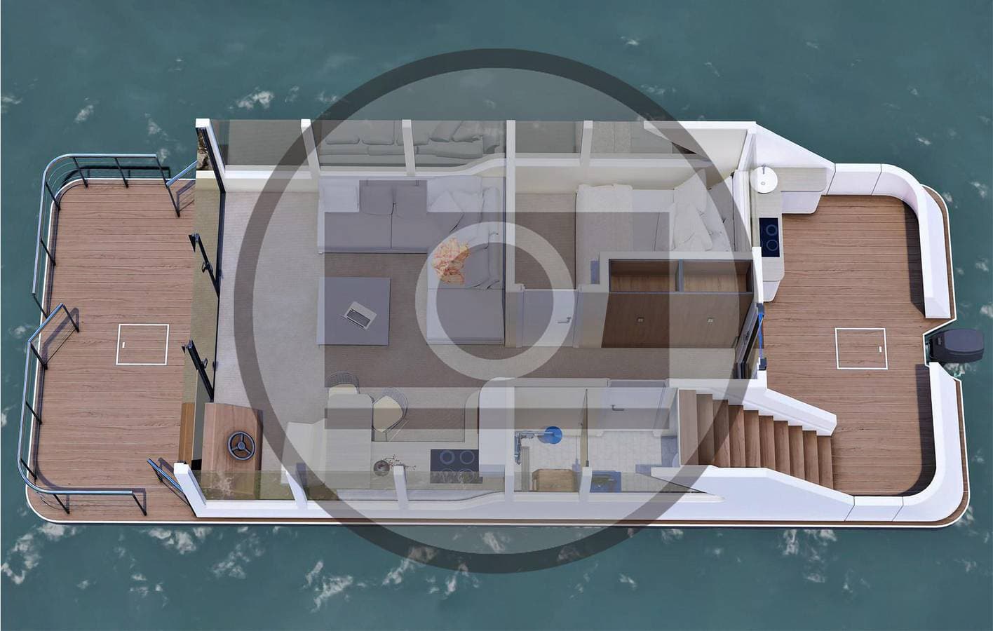 Foto 4 von 25: Waterfront Retreat: Neuruppin House Boat