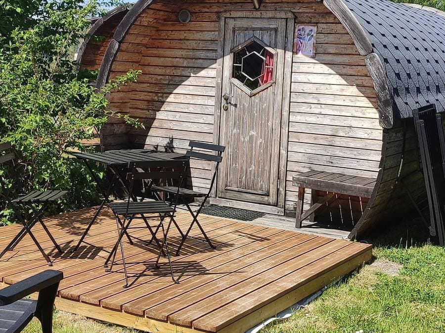 Foto 7 von 46: Lodges de Blois Chambord - Einzigartig 3 personen - Fass Lodge Komfort 11m² (1 Zimmer)