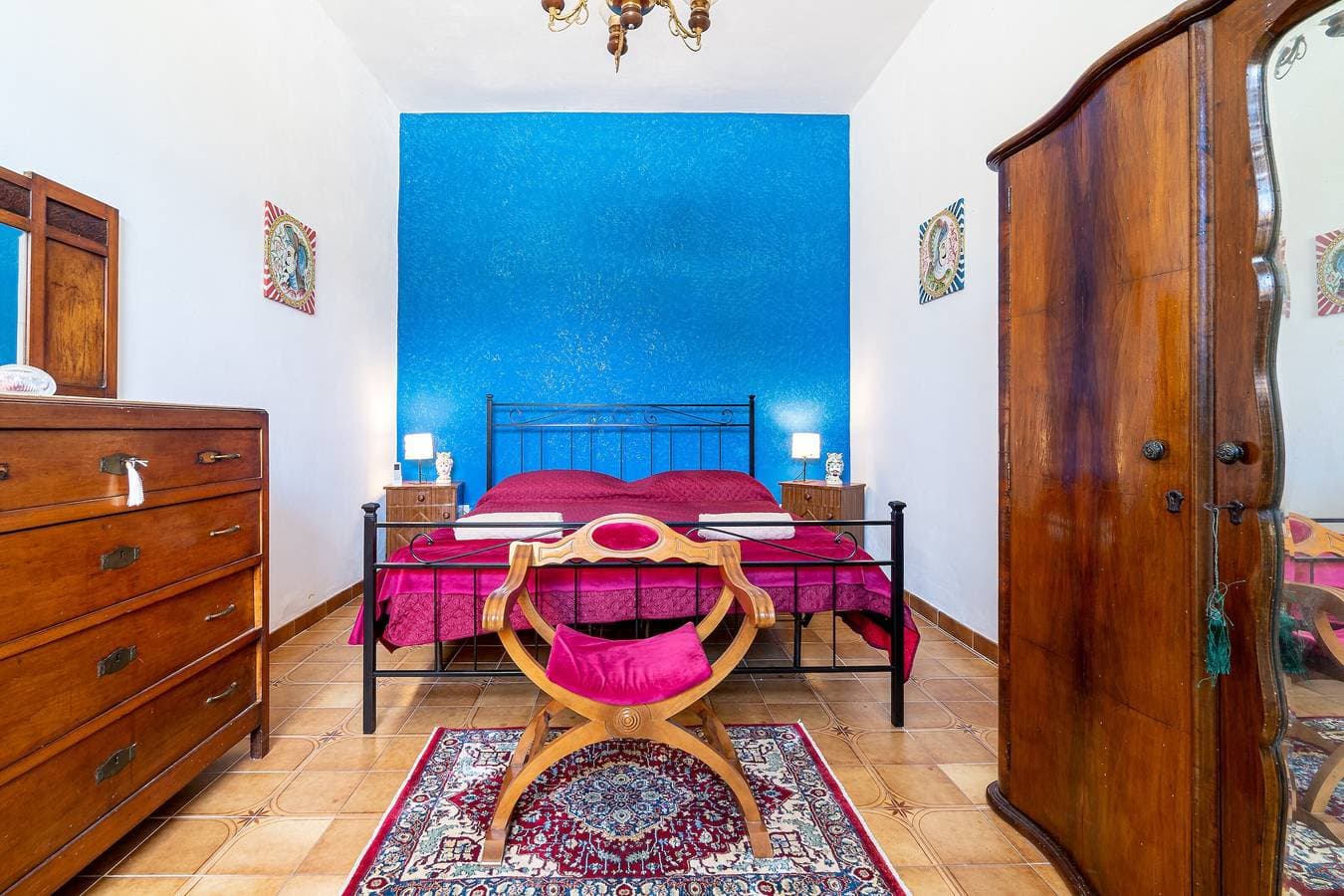 Foto 12 von 28: Apartment 'Villa Dünya Ospitalità Siciliana' mit privatem Pool, Terrasse und Klimaanlage