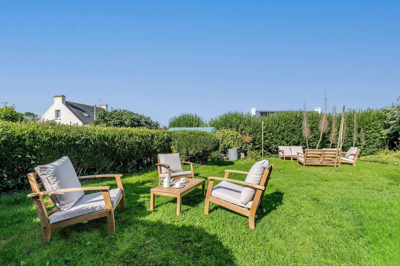 Foto 4 von 21: Zimmer 'La Demeure Océane - Côté Jardin' mit Meerblick und gemeinsamem Garten