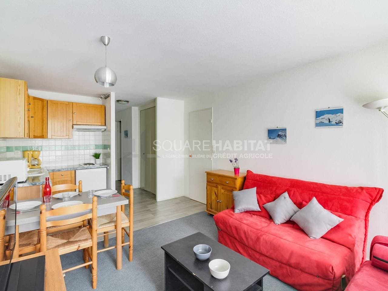 Foto 3 von 15: Gemütliche Wohnung 5 Pers - 1 Schlafzimmer - Balkon - Parkplatz - Nähe Pisten