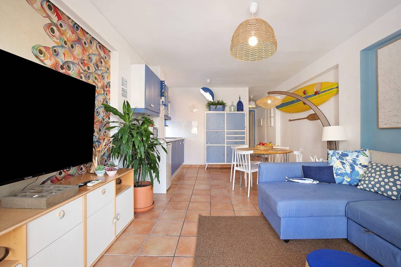 Foto 4 von 26: Ferienwohnung "Blue Fish" mit Gemeinschaftspool, privater Terrasse und WLAN
