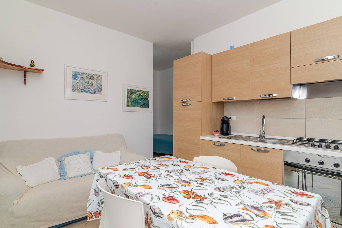 Foto 5 von 22: Apartment 'Casa San Teodoro 2' mit Bergblick, Balkon und Klimaanlage