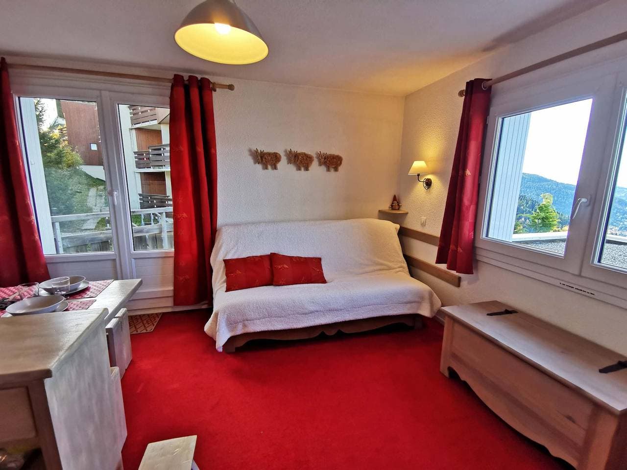 Foto 12 von 14: Überlegenes Studio-Kabine nahe Pisten, 4 Pers, Südbalkon, Skischließfach