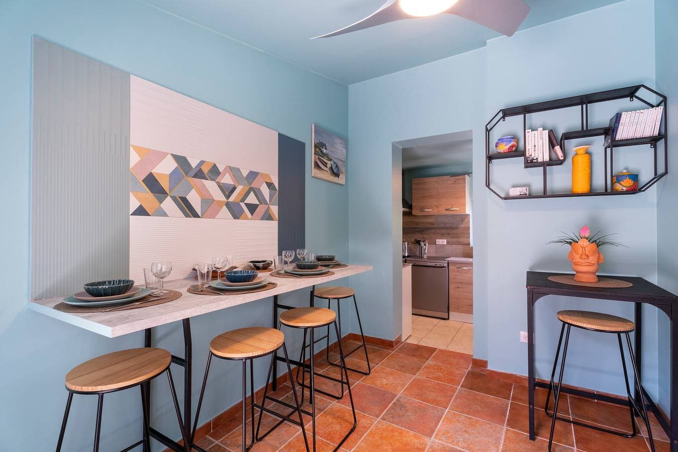 Foto 4 von 22: Ferienwohnung 'Autour D'un Patio, Proche Mer' mit privater Terrasse, Wi-Fi und Klimaanlage