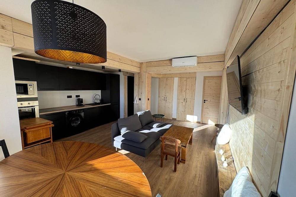 Foto 9 von 15: Luxurious 4-room chalet-style apartment. Cœur station d'Auron, 10 pers.