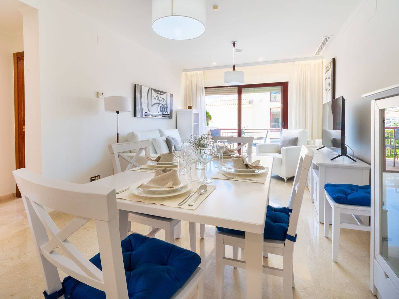 Foto 5 von 35: Modernes Apartment in Albir mit Gemeinschaftspool, WLAN, Klimaanlage
