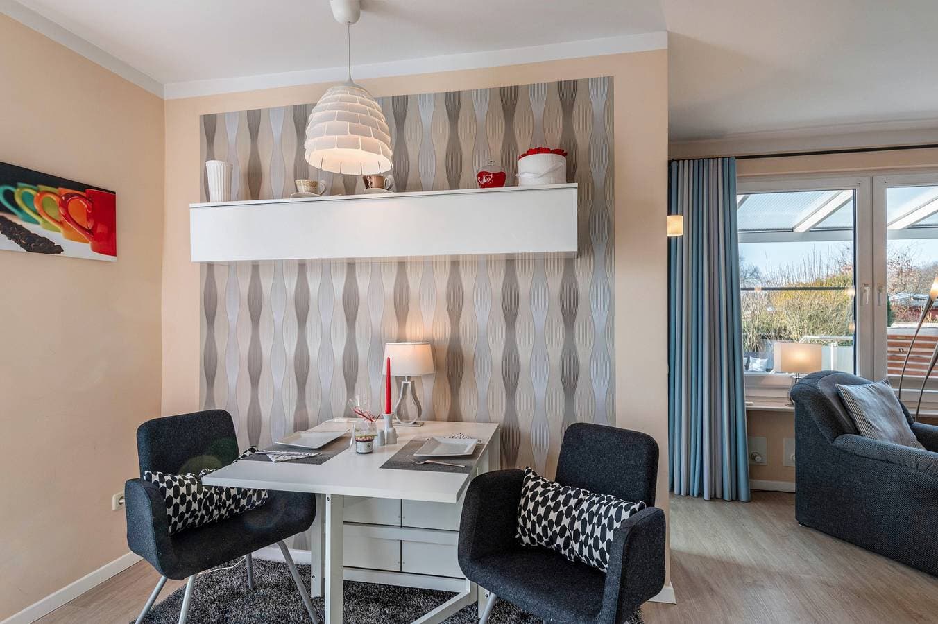 Foto 8 von 35: 'Ferienhaus Am See mit Boot', privater Terrasse, WLAN und Klimaanlage