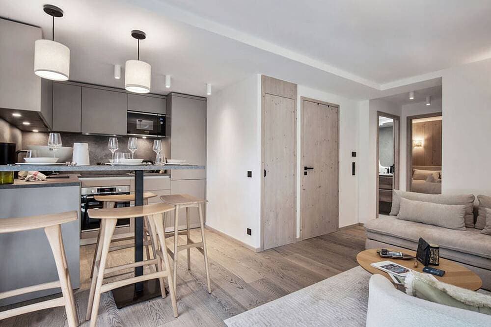 Foto 9 von 12: Courchevel Le Praz: Wohnung 4 Pers, Wifi, Parkplatz