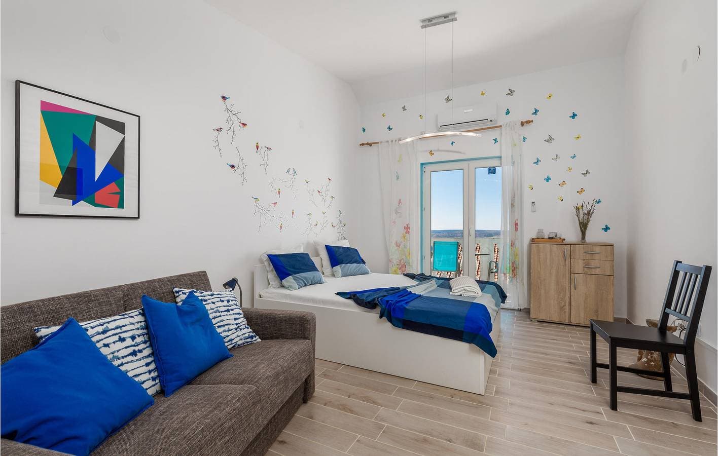 Foto 6 von 29: Gemütliche Ferienwohnung am Meer mit Terrasse und Parkplatz, 1,5 km vom Strand entfernt