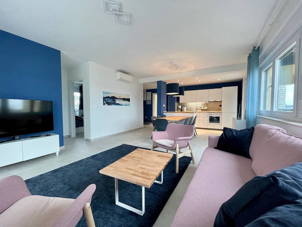 Exklusive Ferienwohnung mit Pool bis 7 Personen nur 60 m vom Strand 1