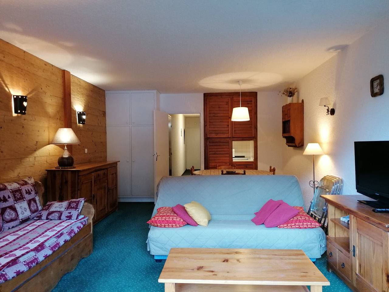 Geräumige renovierte 2-Zimmer, süd, nahe Pisten, Balkon, 6 Pers, in Pra Loup 1