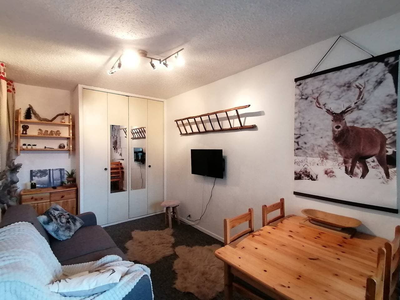 Foto 10 von 12: Gemütliches Studio für 4 Pers mit Balkon in Pra-Loup 1500