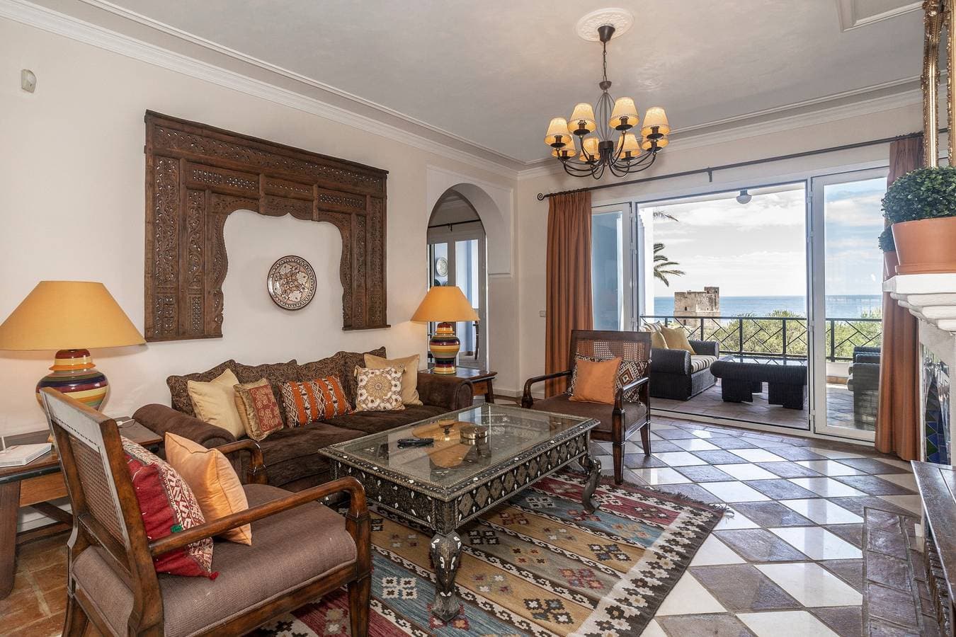 Foto 5 von 28: Ferienwohnung 'Penthouse La Perla De Marrakech 1' mit Meerblick, WLAN und Klimaanlage