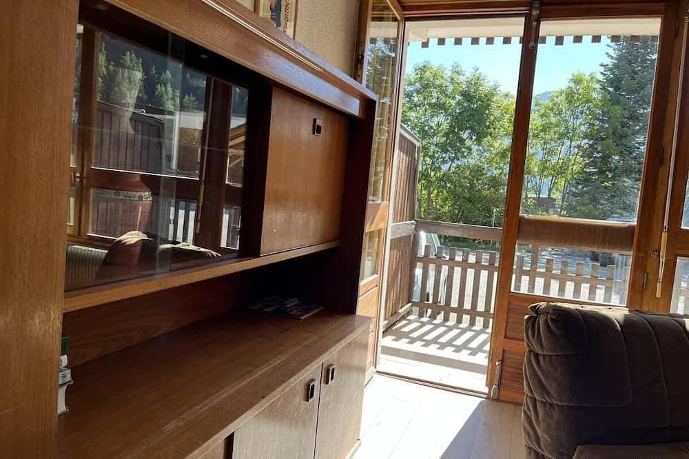 Foto 11 von 17: Erdgeschoss, balkon, fernseher, 30m², Pra Loup