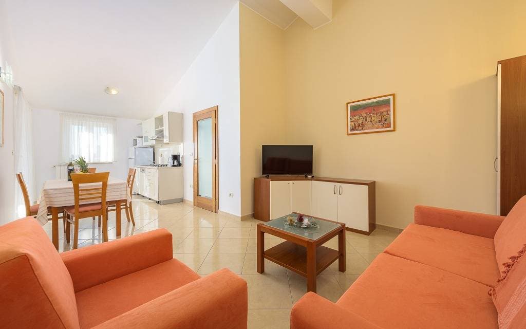 Ferienwohnung in Bašanija mit Meerblick, Terrasse, Klimaanlage, W-Lan (113-6) 1