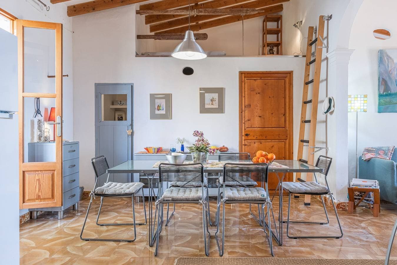 Foto 9 von 25: Ferienhaus Miramar Sa Rapita mit Meer- und Bergblick, Garten und Terrasse; Parkplatz vorhanden