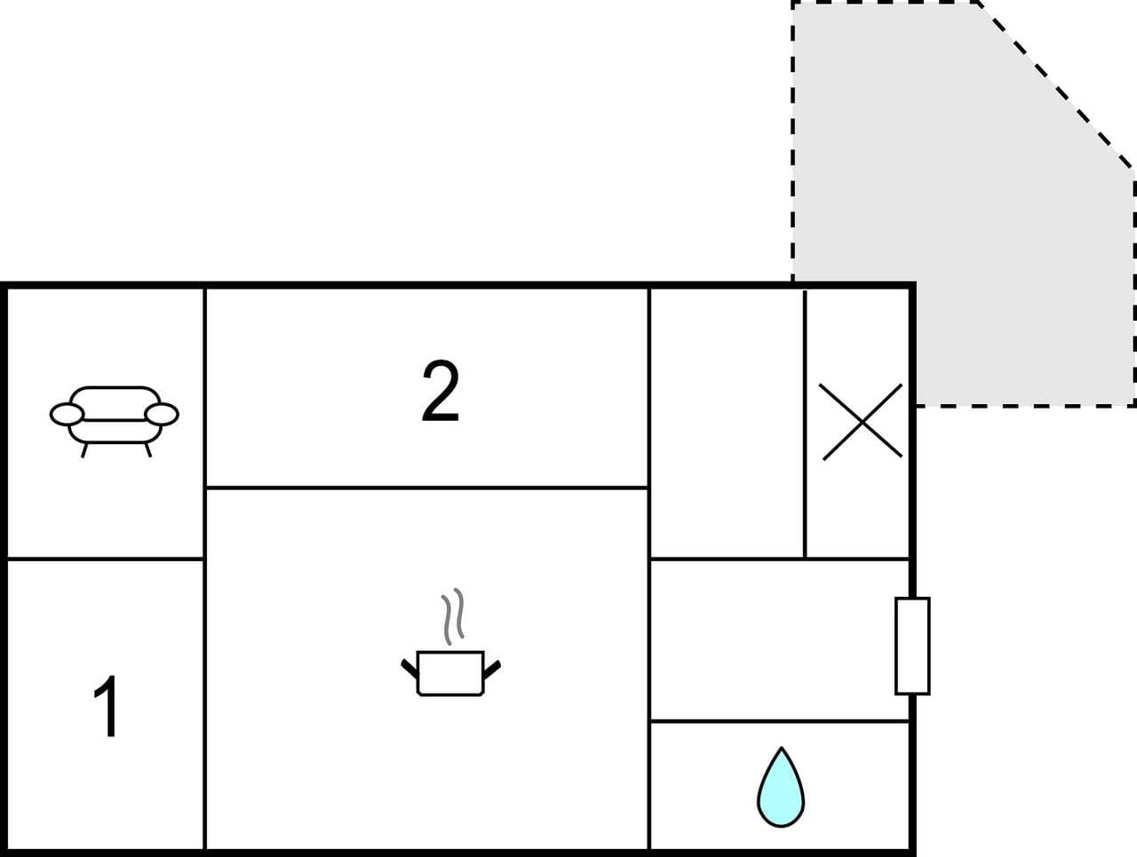 Foto 13 von 13: Ferienhaus für 4 Personen mit Garten