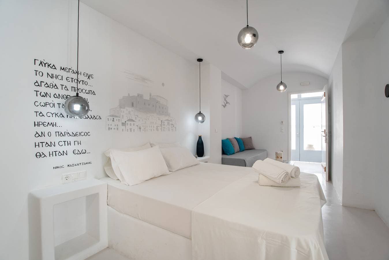 Foto 8 von 20: Einzimmerapartment 'Helmos Cozy' mit WLAN und Klimaanlage