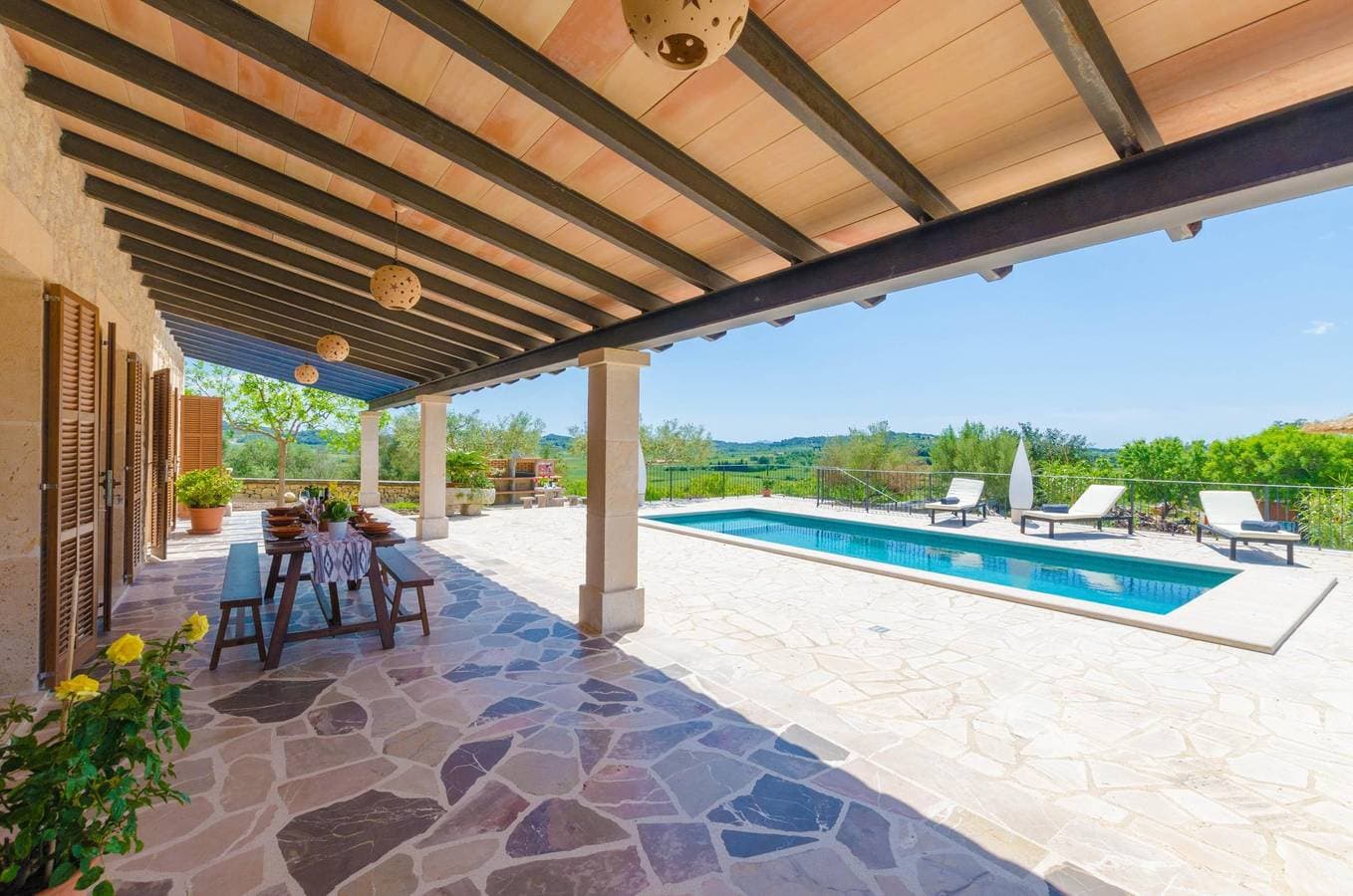 Foto 10 von 41: Son Roca - Ferienhaus mit privaten Pool in Montuïri. WiFi gratis