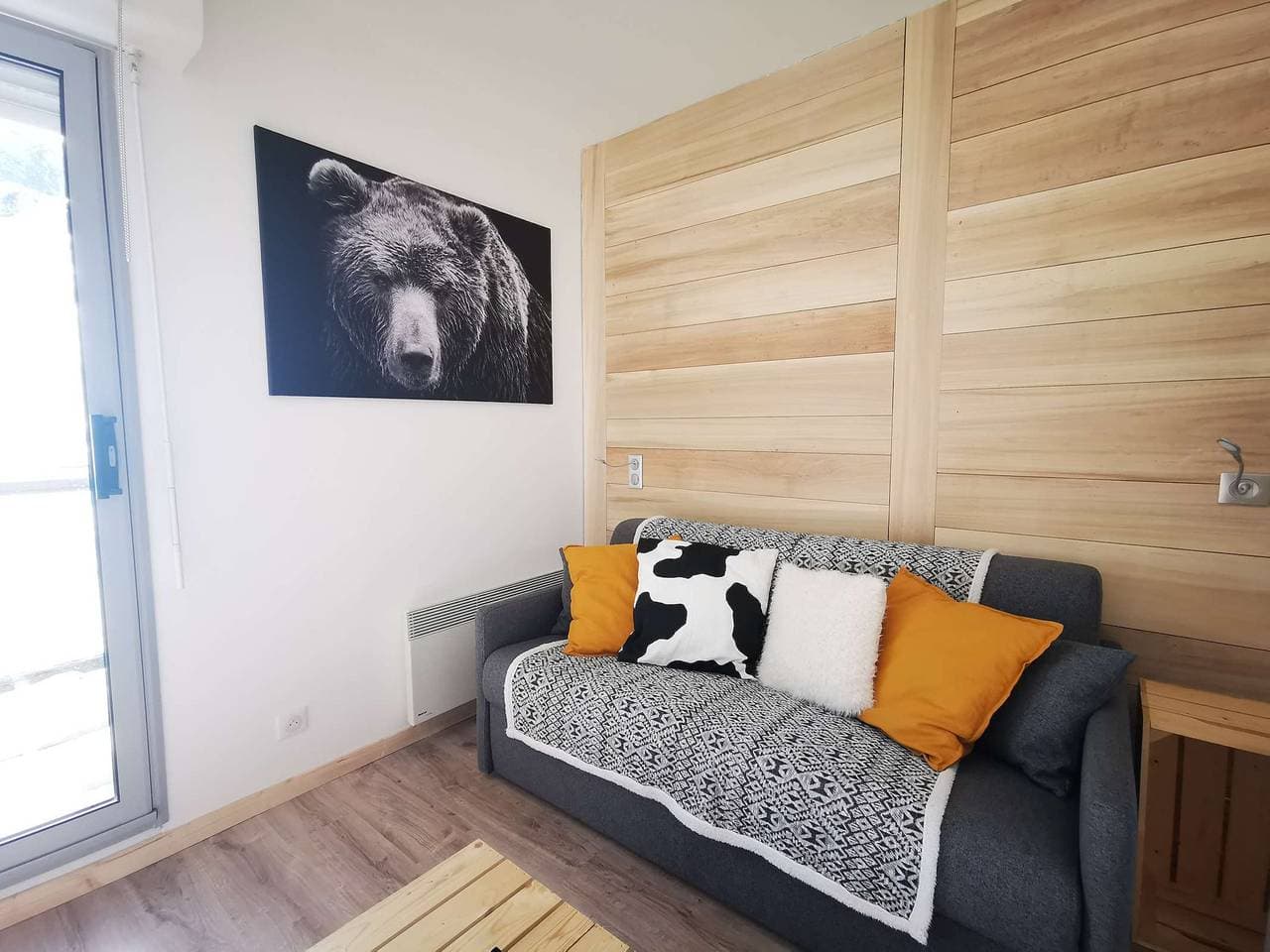Studio-Kabine f. 5 Pers - Direkt an Pisten - Überdachter Parkplatz - Balkon 1