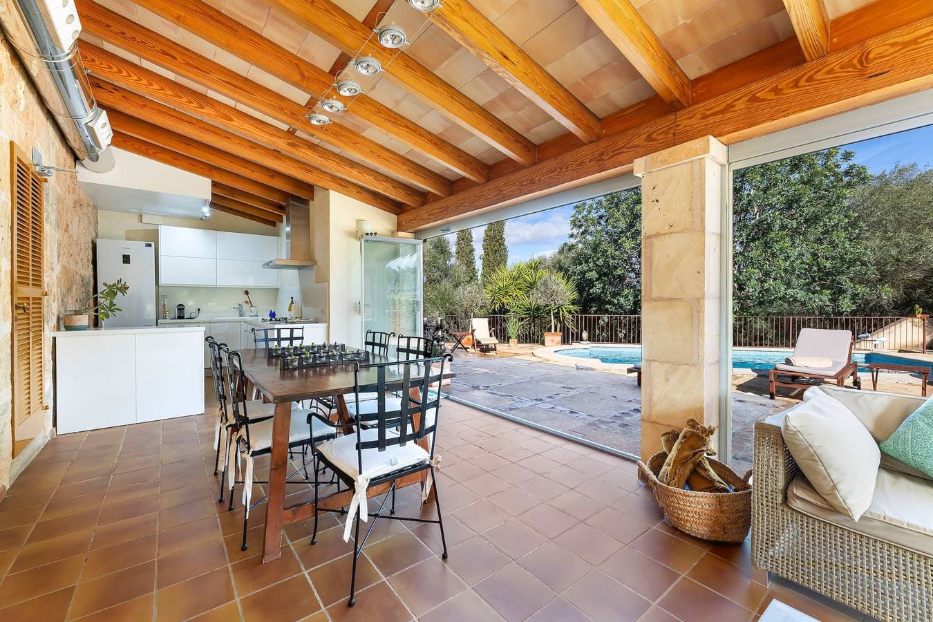 Foto 6 von 29: Ferienhaus 'Finca Som Llum' mit Bergblick, WLAN und Klimaanlage