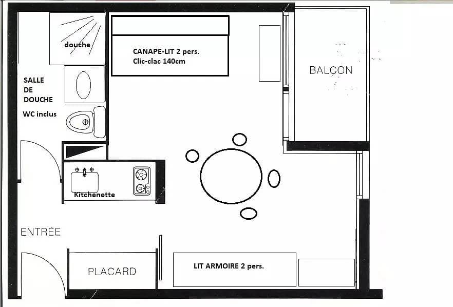 Foto 11 von 12: Studio 3 pers - The Hameaus 2 - 001H2 -Plain Villages