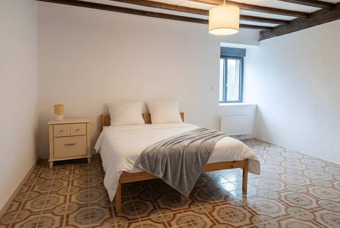 Foto 8 von 19: Ferienhaus 'Lodge De Rully – 1H Mont St Michel' mit privater Terrasse, Garten und WLAN