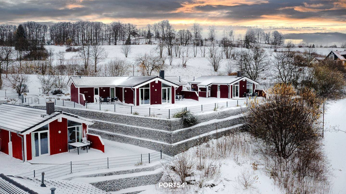 Foto 7 von 27: Panoramablick 11 - skandinavisch, gemütliches Ferienhaus mit Sauna