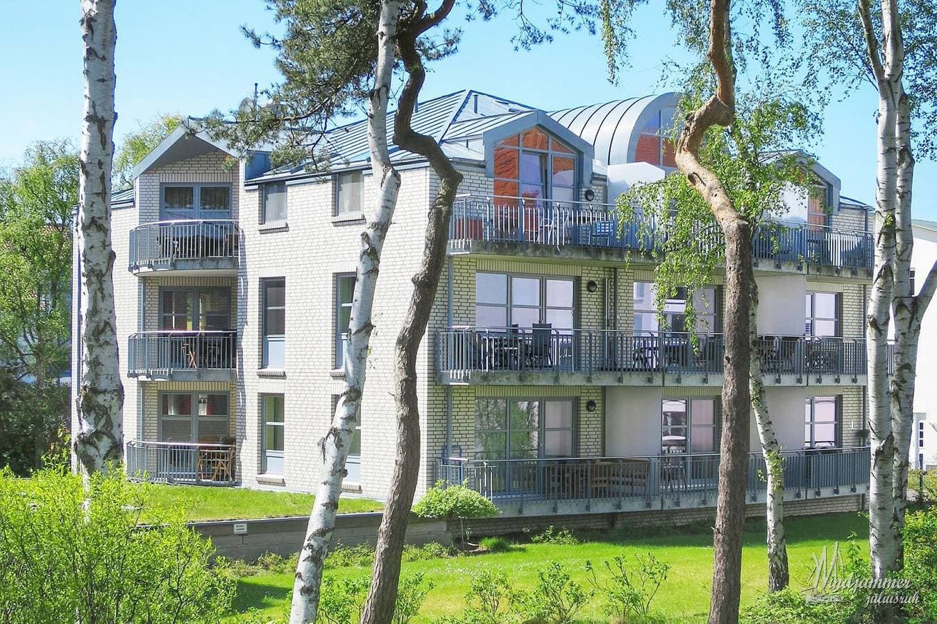 FeWo direkt am Strand, Balkon mit Meerblick - Dünenresidenz FeWo Windjammer 1