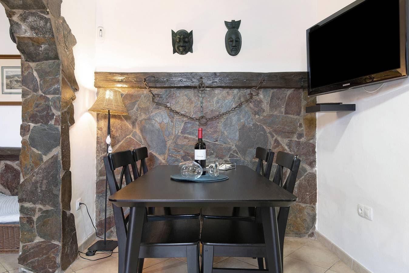 Foto 5 von 21: Villa "La Casita de Vals" mit Bergblick, Pool, Garten, Klimaanlage und WLAN
